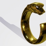  Panther ring  3d model for 3d printers