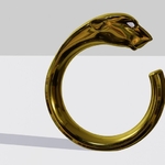  Panther ring  3d model for 3d printers