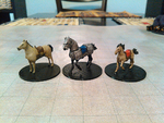 Modelo 3d de Caballos para que mesa de juego! para impresoras 3d