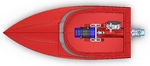Modelo 3d de Impreso en 3d jet boat v2 para impresoras 3d