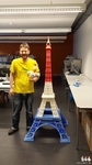 Modelo 3d de Torre eiffel 1900 mm para impresoras 3d