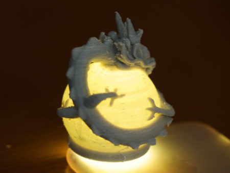  Dragon on the crystal ball  3d model for 3d printers