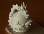  Dragon on the crystal ball  3d model for 3d printers