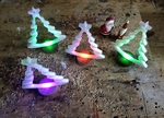  Christmas tree with wooden base and led lightning  3d model for 3d printers