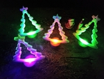  Christmas tree with wooden base and led lightning  3d model for 3d printers