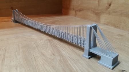  Suspension bridge  3d model for 3d printers