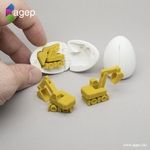  Surprise egg #4 - tiny excavator  3d model for 3d printers