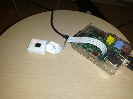 Modelo 3d de Raspberry pi bola de la cámara de la cabeza para impresoras 3d