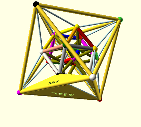  HypergranatoÈdre (# 3dspirit) maths art design  3d model for 3d printers