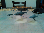 Modelo 3d de Los tiburones para la mesa de juego! para impresoras 3d
