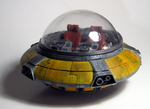  Flying saucer for stop motion  3d model for 3d printers