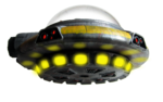  Flying saucer for stop motion  3d model for 3d printers