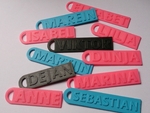  Name key chain  3d model for 3d printers