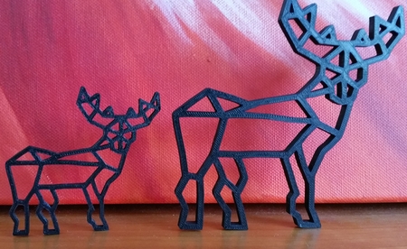  Santa's reindeer for christmas  3d model for 3d printers