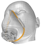 Modelo 3d de Nanohack 2.0 - mÁscaras n95 contra coronavirus covid19 #hackthepandemic para impresoras 3d
