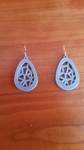  Earring voronoi  3d model for 3d printers