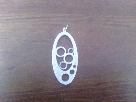  Pendant oval  3d model for 3d printers