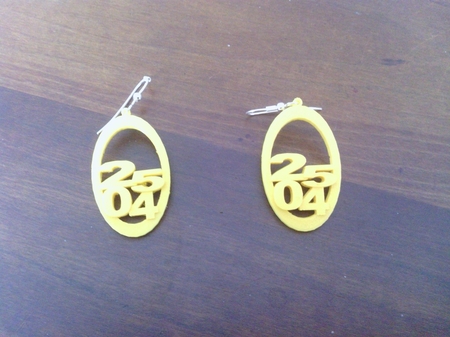  Earring numbers  3d model for 3d printers
