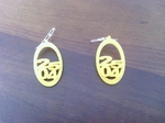  Earring numbers  3d model for 3d printers