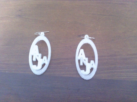  Earring name  3d model for 3d printers