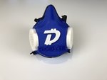 Modelo 3d de Máscara de bits (bitcoin) / digimask (digibyte) lavable/reutilizables de la máscara de la cara para impresoras 3d
