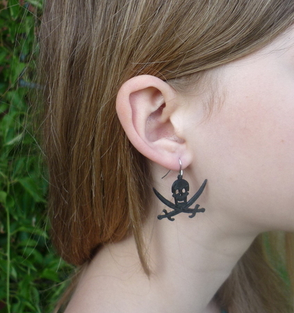 Jolly Roger Pirate Earring (Jack Rackham Style)