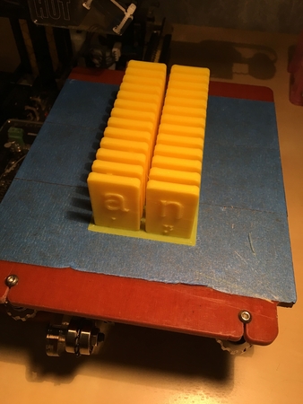  Braille alphabet tiles  3d model for 3d printers