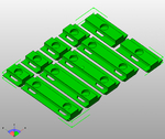 Modelo 3d de Doble imprimible t-ranura de la tuerca para mendelmax para impresoras 3d