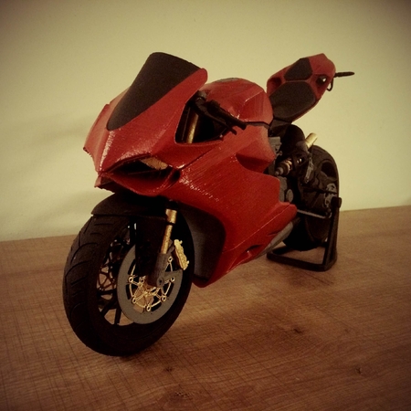 Single sided paddock stand for Ducati 1199 complex model