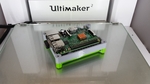  Raspberry pi 2 case with mounting bracket  3d model for 3d printers