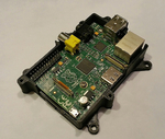 Modelo 3d de Raspberry pi (modelo b) caso con soporte vesa de 75mm para impresoras 3d