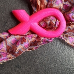 Modelo 3d de Boucle foulard noeud rosa para impresoras 3d