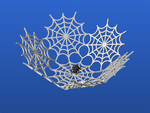  Spider's web bowl  3d model for 3d printers