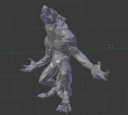 Modelo 3d de Hombre lobo para impresoras 3d