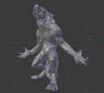  Werewolf  3d model for 3d printers