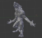 Modelo 3d de Hombre lobo para impresoras 3d