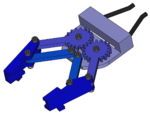 Modelo 3d de Robot garra tarjeta de identificación del titular de la para impresoras 3d