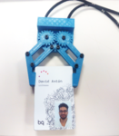  Robot claw id badge holder  3d model for 3d printers