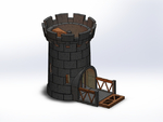 Modelo 3d de El castillo de torre de dados para impresoras 3d