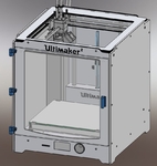 Modelo 3d de Ultimaker 2 puerta frontal con cierre magnético oculto para impresoras 3d