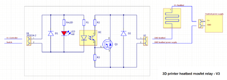  Prototype: heated bed mosfet relay v3  3d model for 3d printers