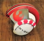  Rebel x-wing pilot helmet  3d model for 3d printers
