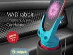  Mad rabbit - iphone car holder  3d model for 3d printers
