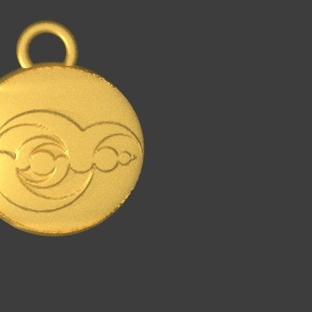  Crop circle medallion  3d model for 3d printers