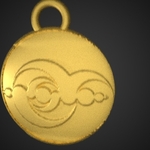  Crop circle medallion  3d model for 3d printers