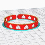  Heart bracelet  3d model for 3d printers