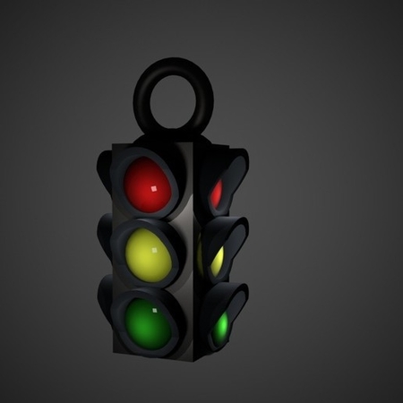 Street signal light charm (work in progress)