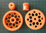  Parametric herringbone gear set for huxley extruder #30doc  3d model for 3d printers