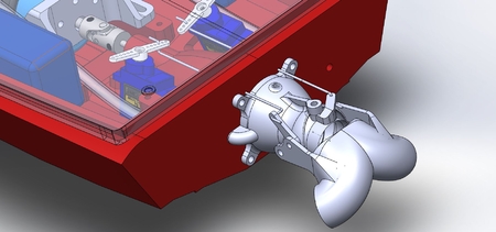 Impreso en 3D Jetsprint jet boat V1