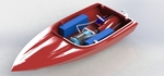  3d printed jetsprint jet boat v1  3d model for 3d printers